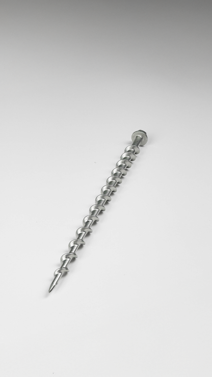 EdgePro FixEdge Ground Screw Anchor, full length, angled