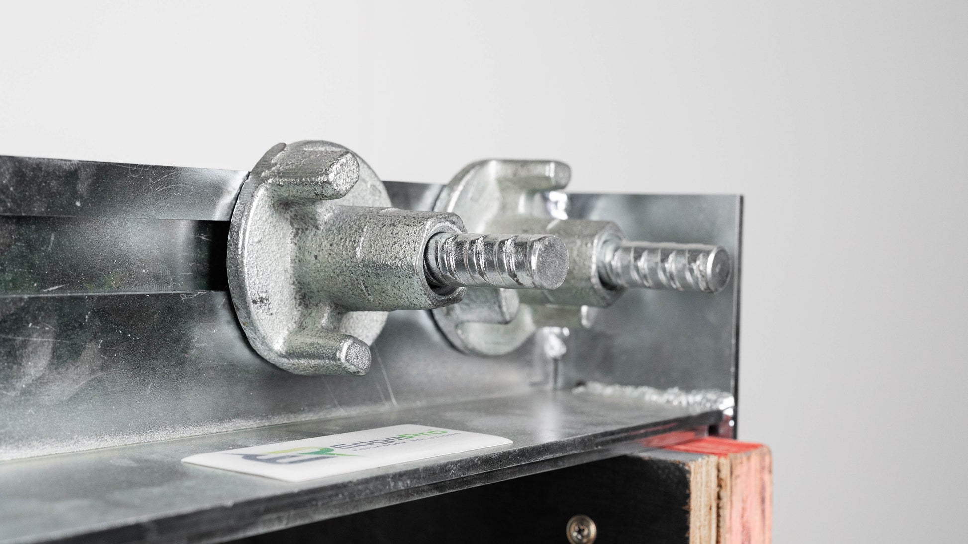 EdgePro FixEdge Z-Bar Concrete Bolt M12, in use in an edge form