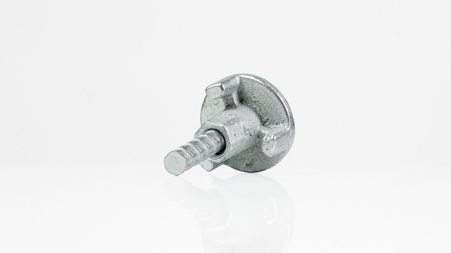 EdgePro FixEdge Z-Bar Locknut, threaded onto Z-Bar, rear view