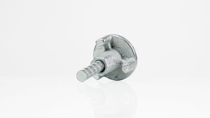 EdgePro FixEdge Z-Bar Locknut, threaded onto Z-Bar, rear view