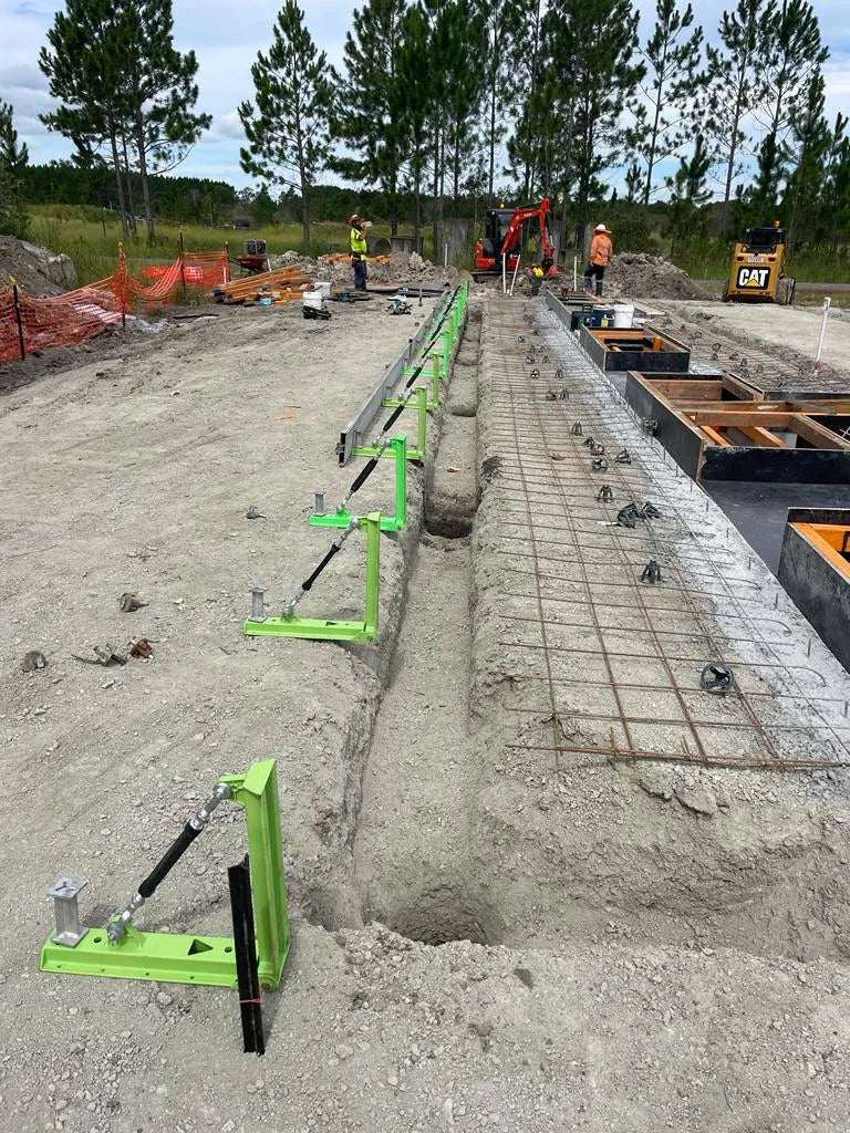 curved run excavator