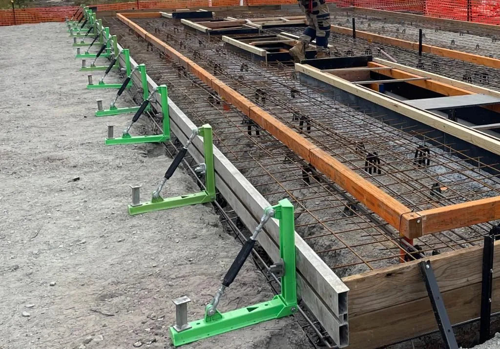 Edge Pro formwork system in use on site