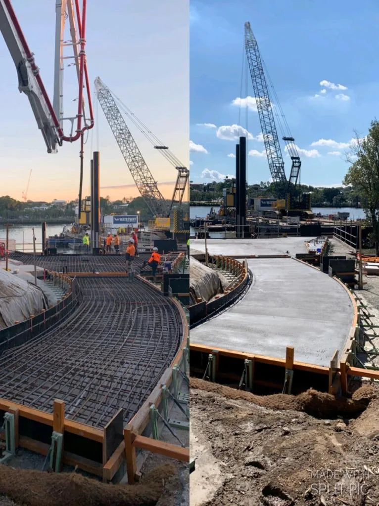 Edge Pro formwork system in use on site